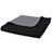 Double-Sided Quilted Bedspread Black/Grey