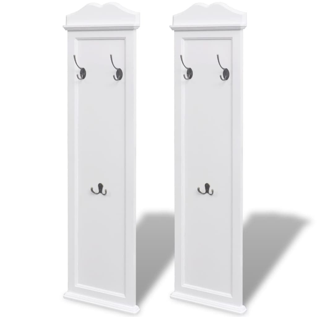 Coat Racks 2 Pcs White