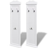 Coat Racks 2 Pcs White