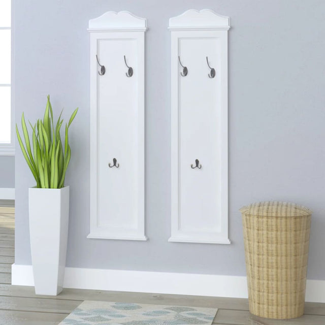 Coat Racks 2 Pcs White