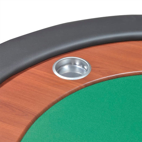 10-Player Poker Table With Dealer Area And Chip Tray