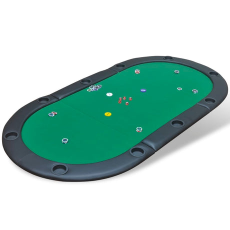 10-Player Foldable Poker Tabletop