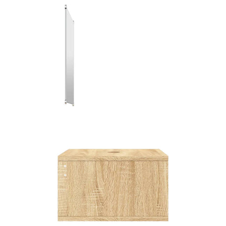 2 Piece Bathroom Furniture Set Engineered Wood