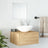 2 Piece Bathroom Furniture Set Engineered Wood