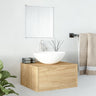 2 Piece Bathroom Furniture Set Engineered Wood