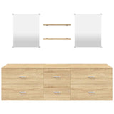 5 Piece Bathroom Furniture Set Engineered Wood
