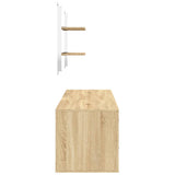5 Piece Bathroom Furniture Set Engineered Wood