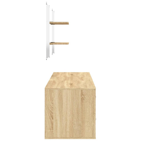 5 Piece Bathroom Furniture Set Engineered Wood