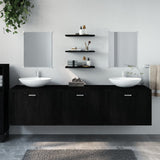 6 Piece Bathroom Furniture Set Engineered Wood