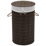 Bamboo Laundry Bin Round