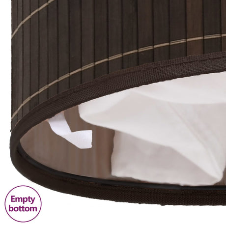 Bamboo Laundry Bin Round