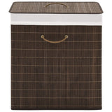 Bamboo Laundry Bin Rectangular Natural
