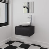 Three Piece Bathroom Furniture And Basin Set