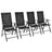 Folding Garden Chairs 2 Pcs Textilene Black
