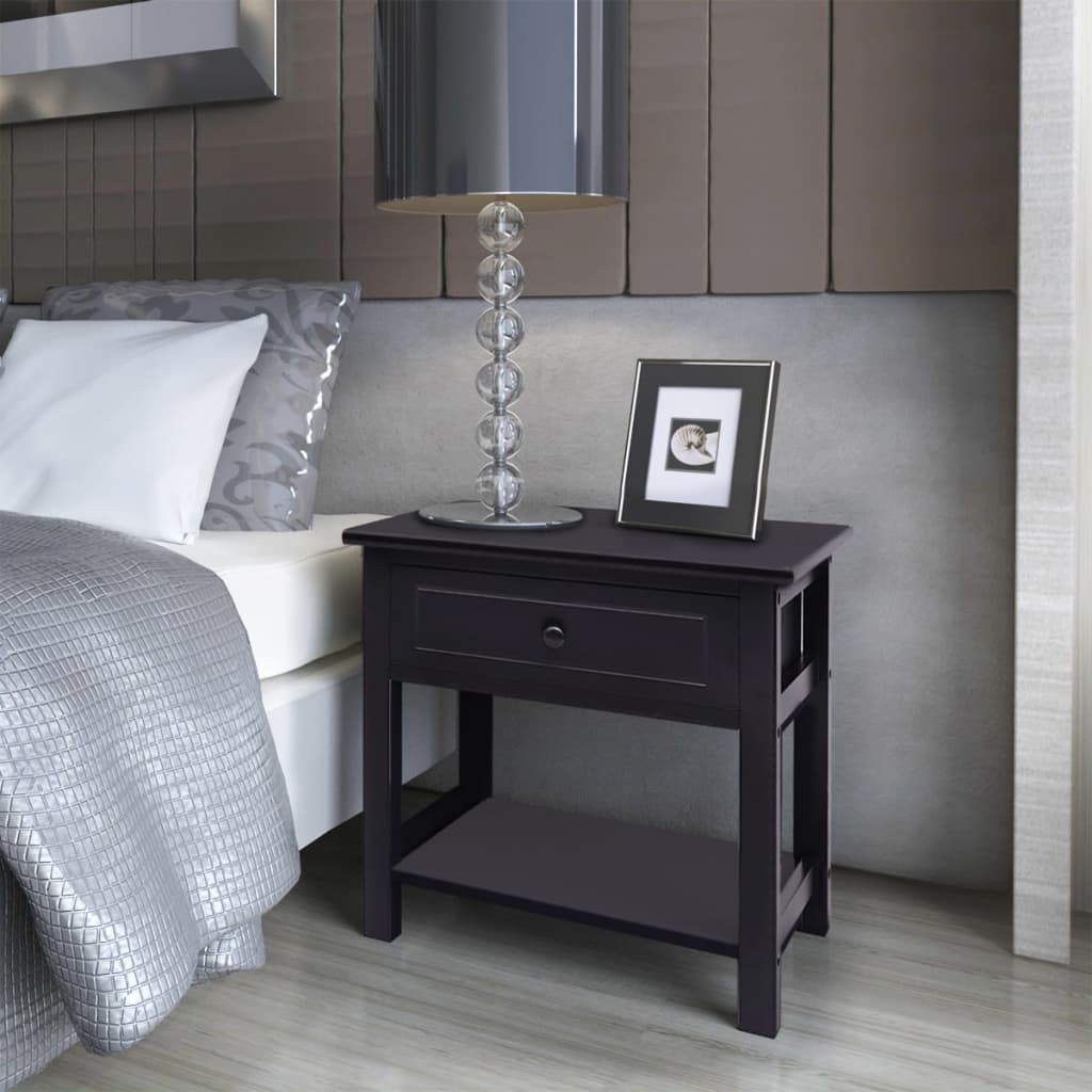 Bedside Cabinets 2 Pcs Wood