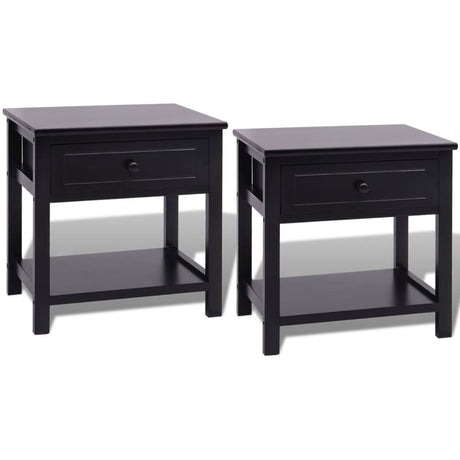 Bedside Cabinets 2 Pcs Wood