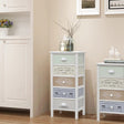 French Storage Cabinet 3 Drawers Wood