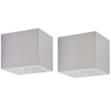Cube Outdoor Wall Lights 2 Pcs