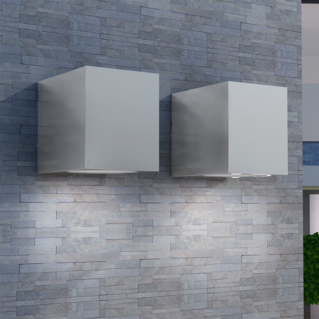 Cube Outdoor Wall Lights 2 Pcs