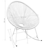Outdoor Rocking Chair Poly Rattan