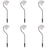Solar Led Garden Lights 6 Pcs 9X7.8X29.5 Cm