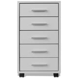 Office Drawer Unit With Castors 5 Drawers