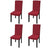 Straight Stretchable Chair Cover 4 Pcs