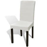 Straight Stretchable Chair Cover 4 Pcs