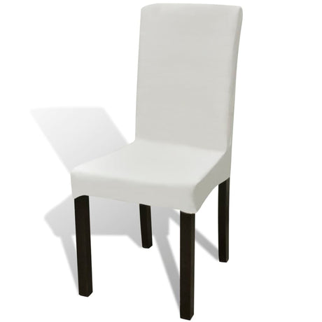 Straight Stretchable Chair Cover 4 Pcs