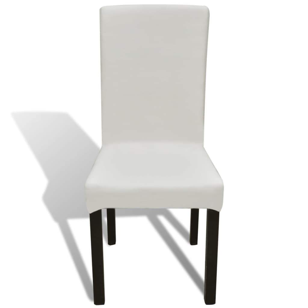 Straight Stretchable Chair Cover 4 Pcs