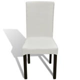 Straight Stretchable Chair Cover 4 Pcs