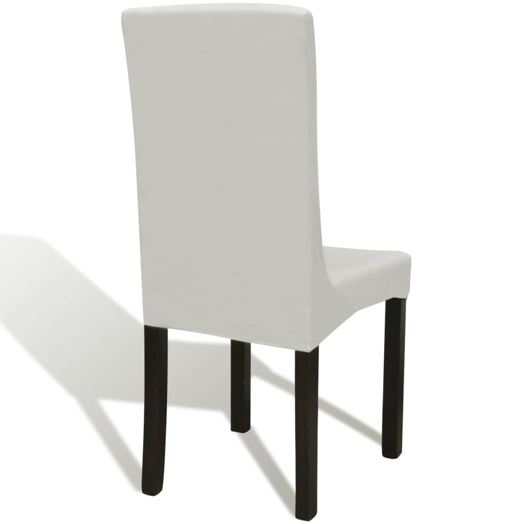Straight Stretchable Chair Cover 4 Pcs