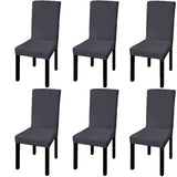 Straight Stretchable Chair Cover 4 Pcs