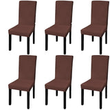 Straight Stretchable Chair Cover 4 Pcs