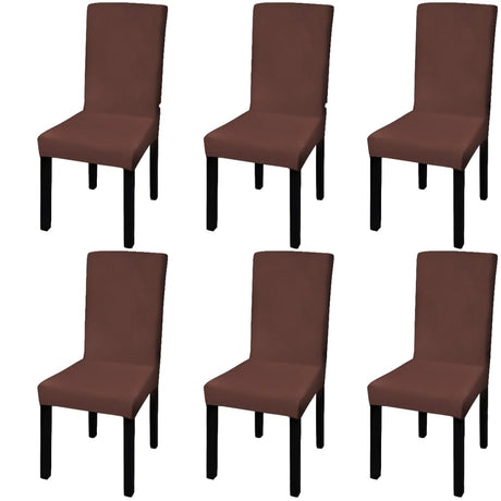 Straight Stretchable Chair Cover 4 Pcs