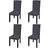 Straight Stretchable Chair Cover 4 Pcs