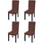Straight Stretchable Chair Cover 4 Pcs