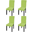 Straight Stretchable Chair Cover 4 Pcs