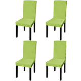 Straight Stretchable Chair Cover 4 Pcs