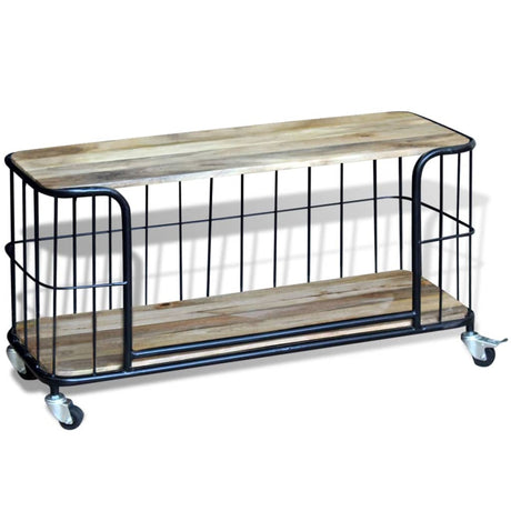 Tv Cabinet Solid Mango Wood 100X40X45 Cm