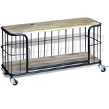 Tv Cabinet Solid Mango Wood 100X40X45 Cm