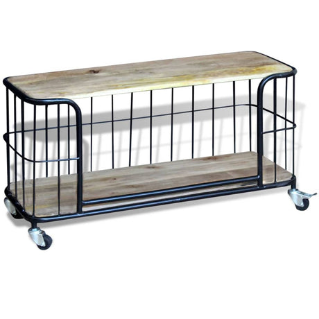 Tv Cabinet Solid Mango Wood 100X40X45 Cm