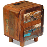 Night Cabinet Solid Reclaimed Wood 43X33X51 Cm