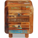 Night Cabinet Solid Reclaimed Wood 43X33X51 Cm