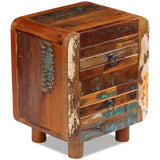Night Cabinet Solid Reclaimed Wood 43X33X51 Cm