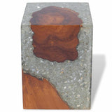 Stool Solid Teak Wood And Resin