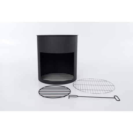 Redfire Fire Barrel Milshire Black Steel