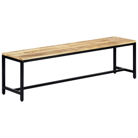 Dining Bench Solid Rough Mango Wood
