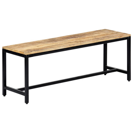 Dining Bench Solid Rough Mango Wood
