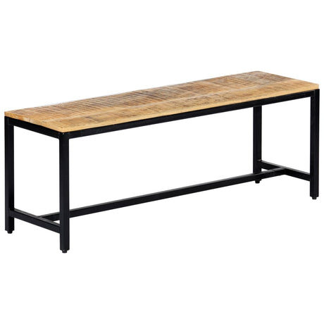 Dining Bench Solid Rough Mango Wood